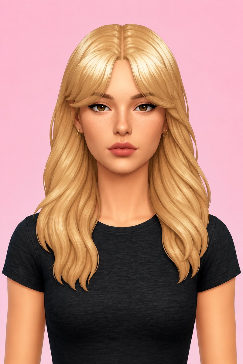 izzy hair custom content (CC) for Sims 4 by dogsill