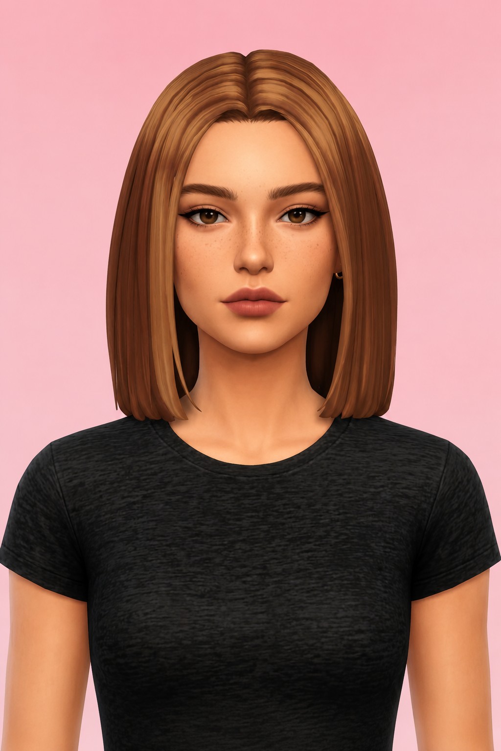 karlee hair custom content (CC) for Sims 4 by dogsill