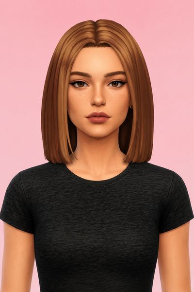 karlee hair custom content (CC) for Sims 4 by dogsill