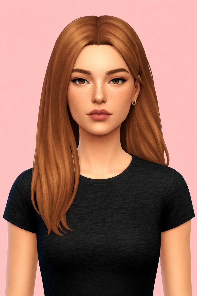 gale hair custom content (CC) for Sims 4 by dogsill