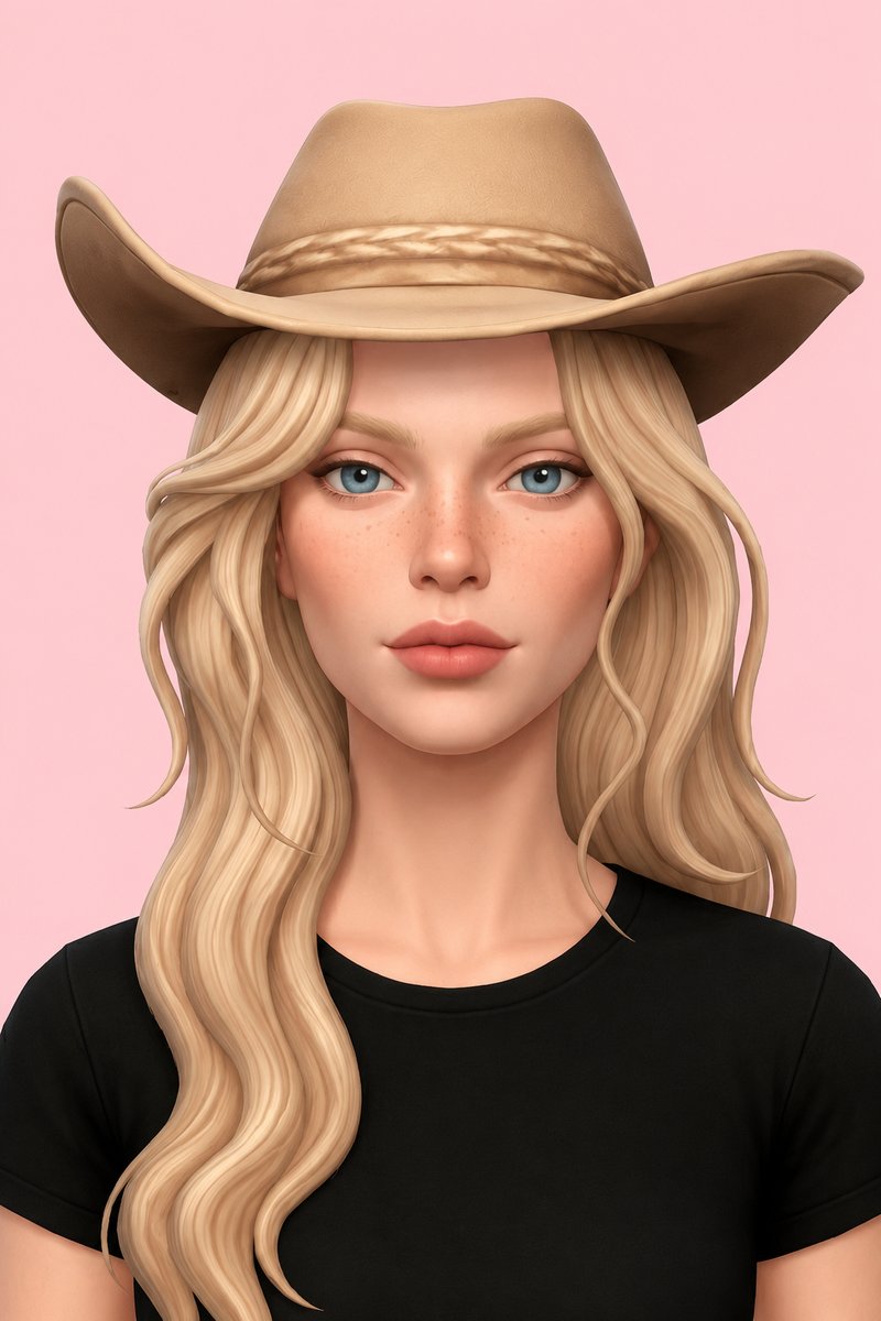 Dolly Hat custom content (CC) for Sims 4 by dogsill