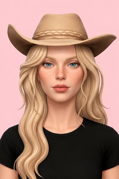 Dolly Hat custom content (CC) for Sims 4 by dogsill