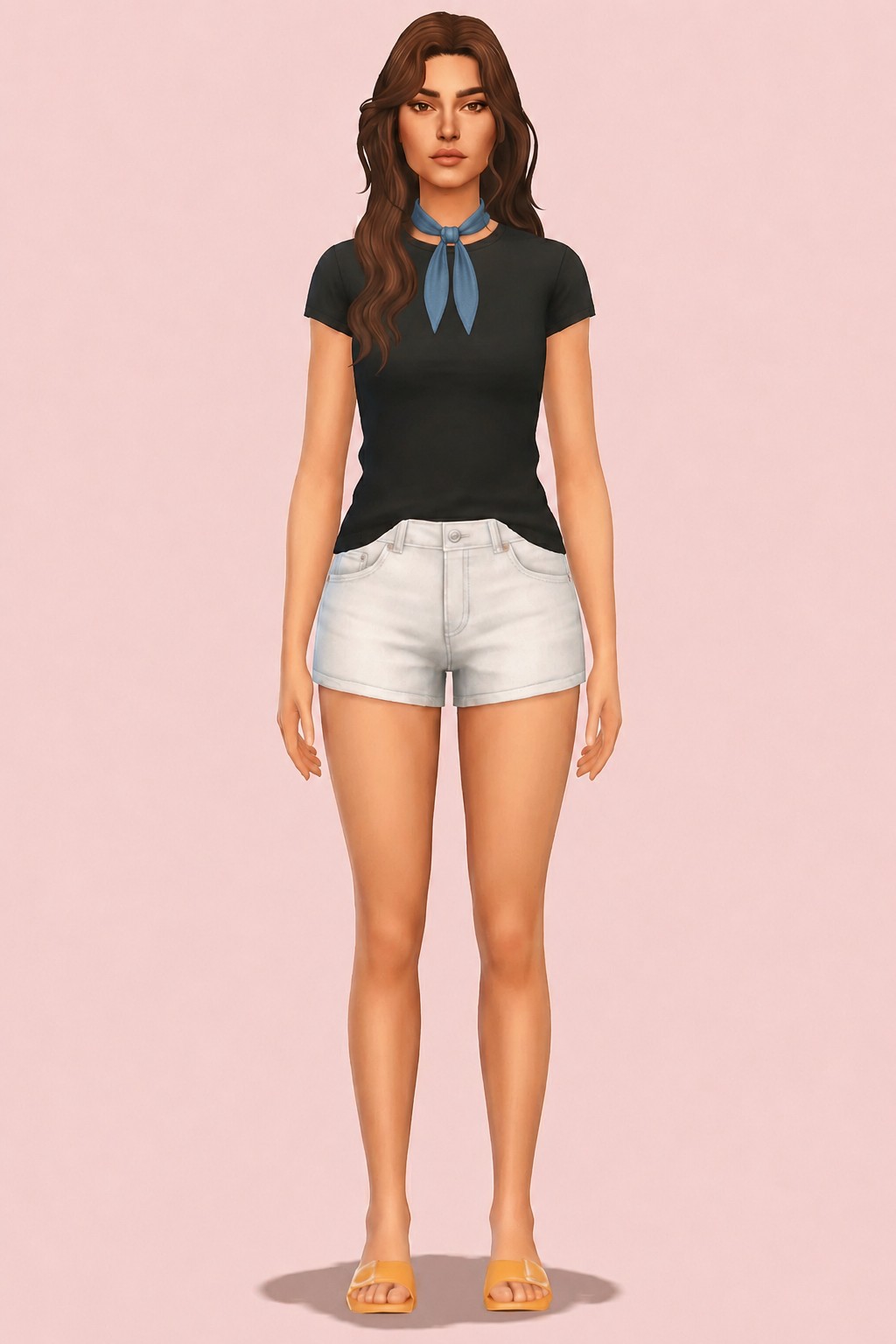 Shaw Necktie custom content (CC) for Sims 4 by dogsill