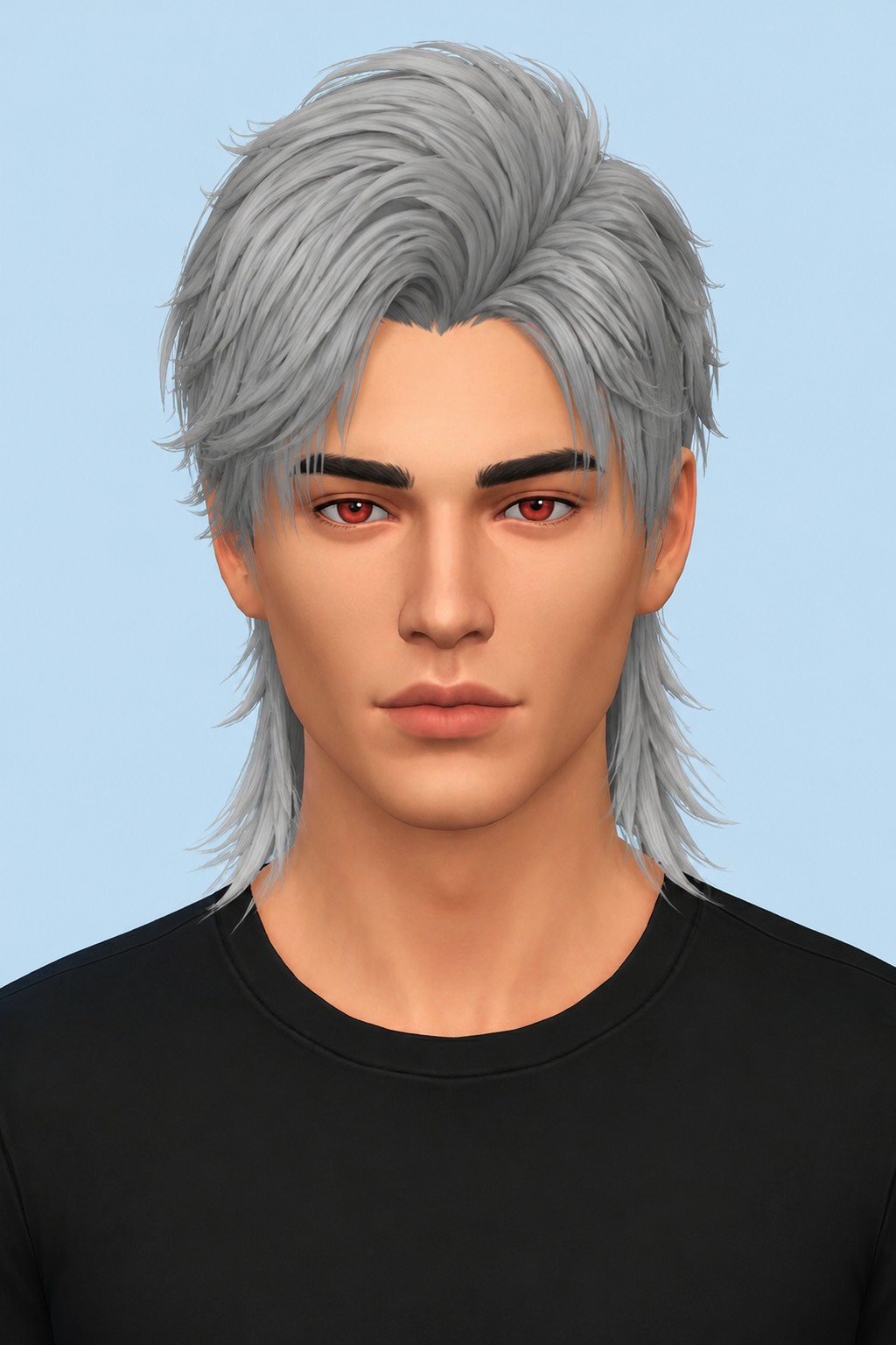 Sylus Hair custom content (CC) for Sims 4 by johnnysims
