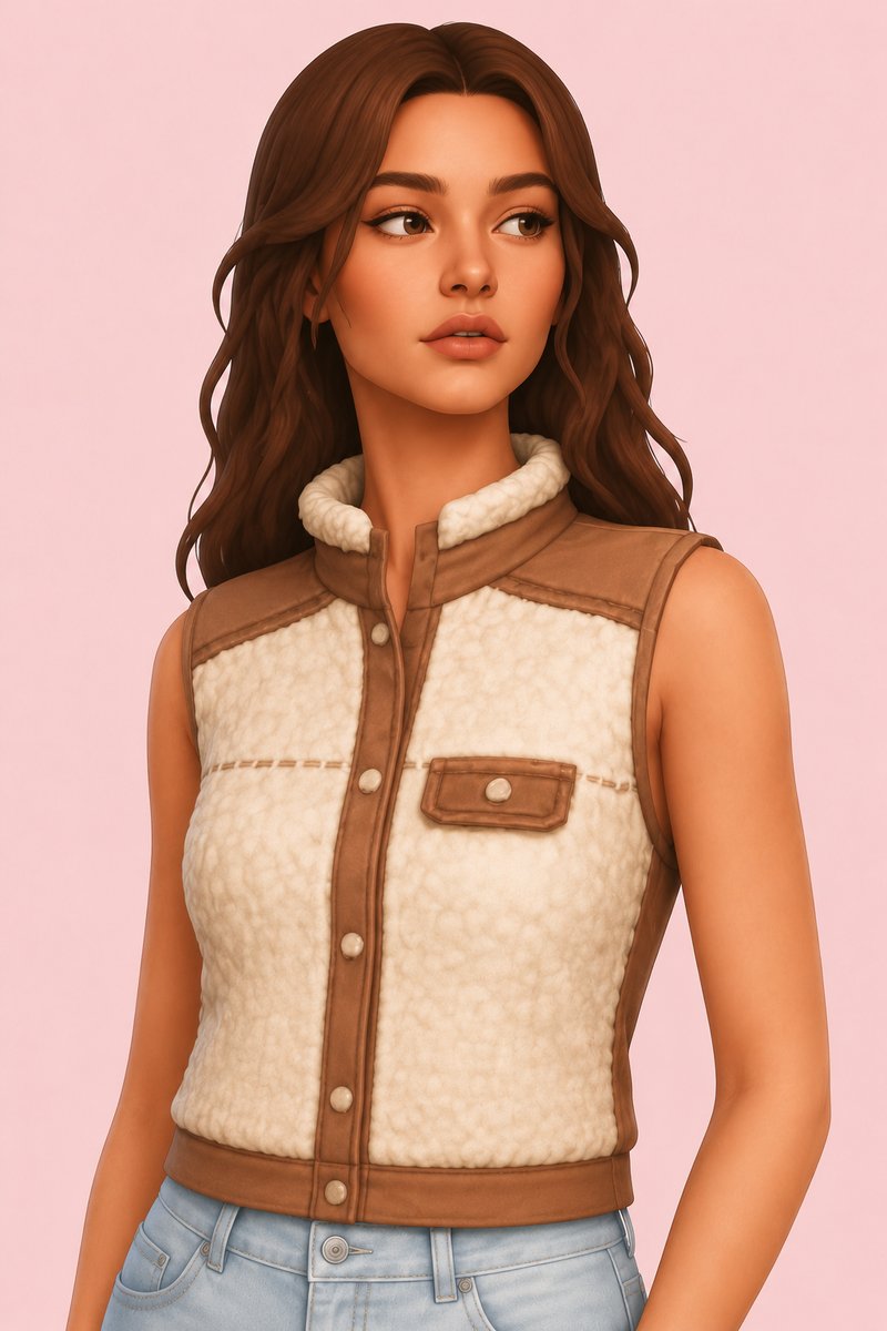 Aurelia Vest custom content (CC) for Sims 4 by dogsill