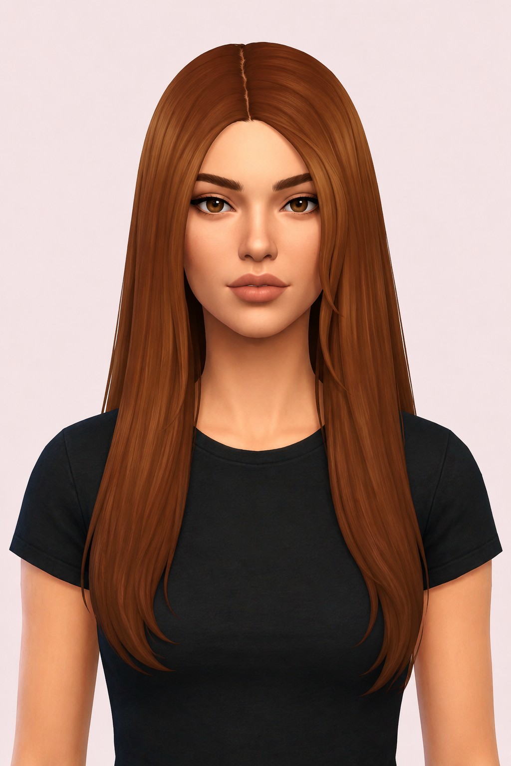 namara hair custom content (CC) for Sims 4 by dogsill