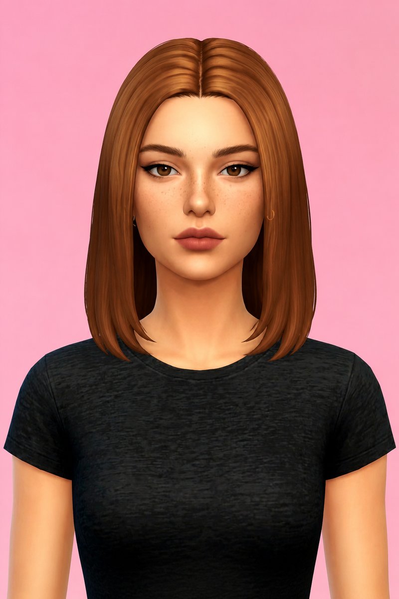 mantis hair custom content (CC) for Sims 4 by dogsill