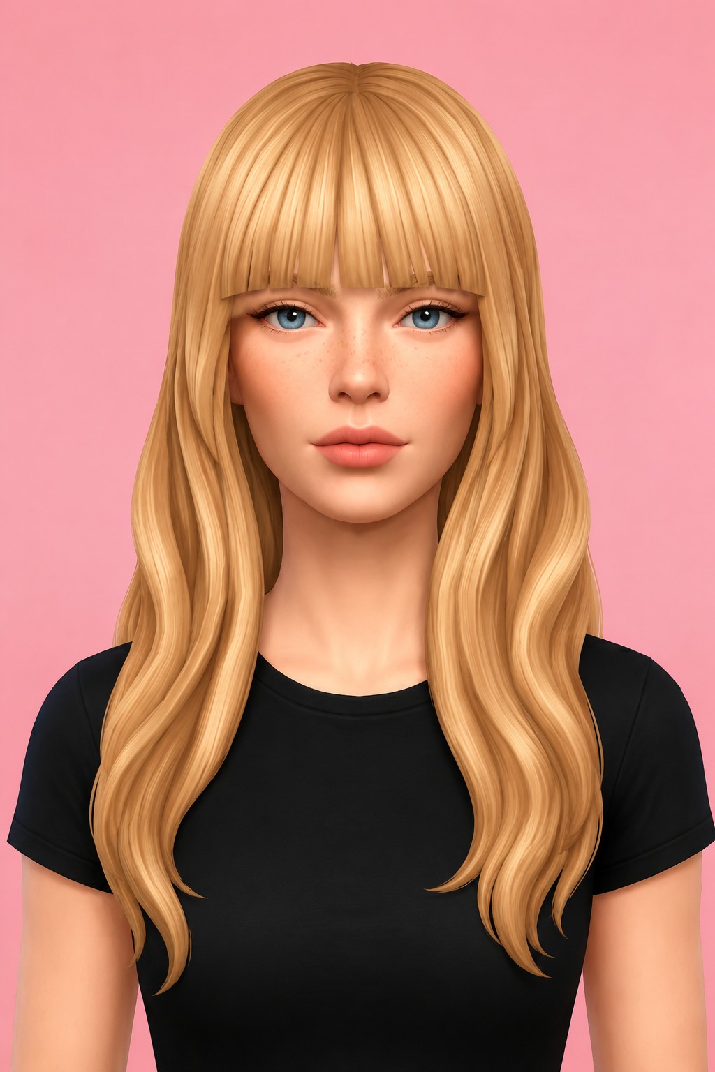 teresa hair custom content (CC) for Sims 4 by dogsill