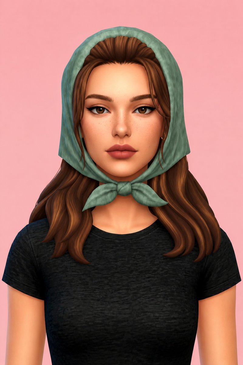 rilo hair custom content (CC) for Sims 4 by dogsill