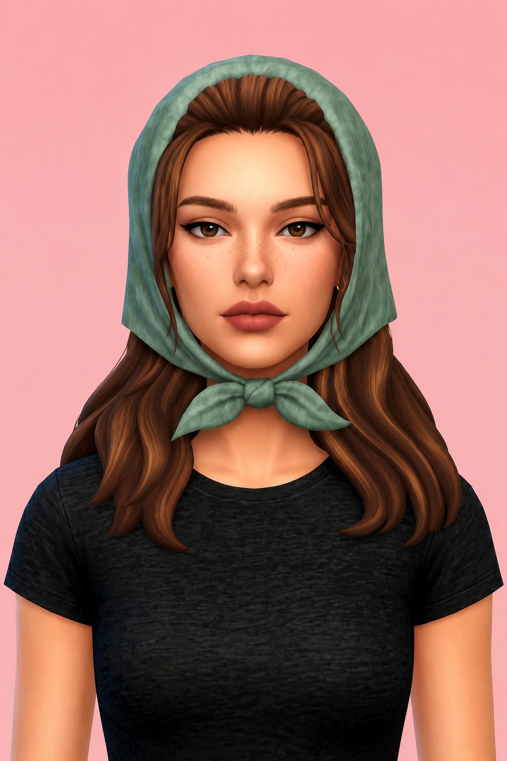 rilo hair custom content (CC) for Sims 4 by dogsill