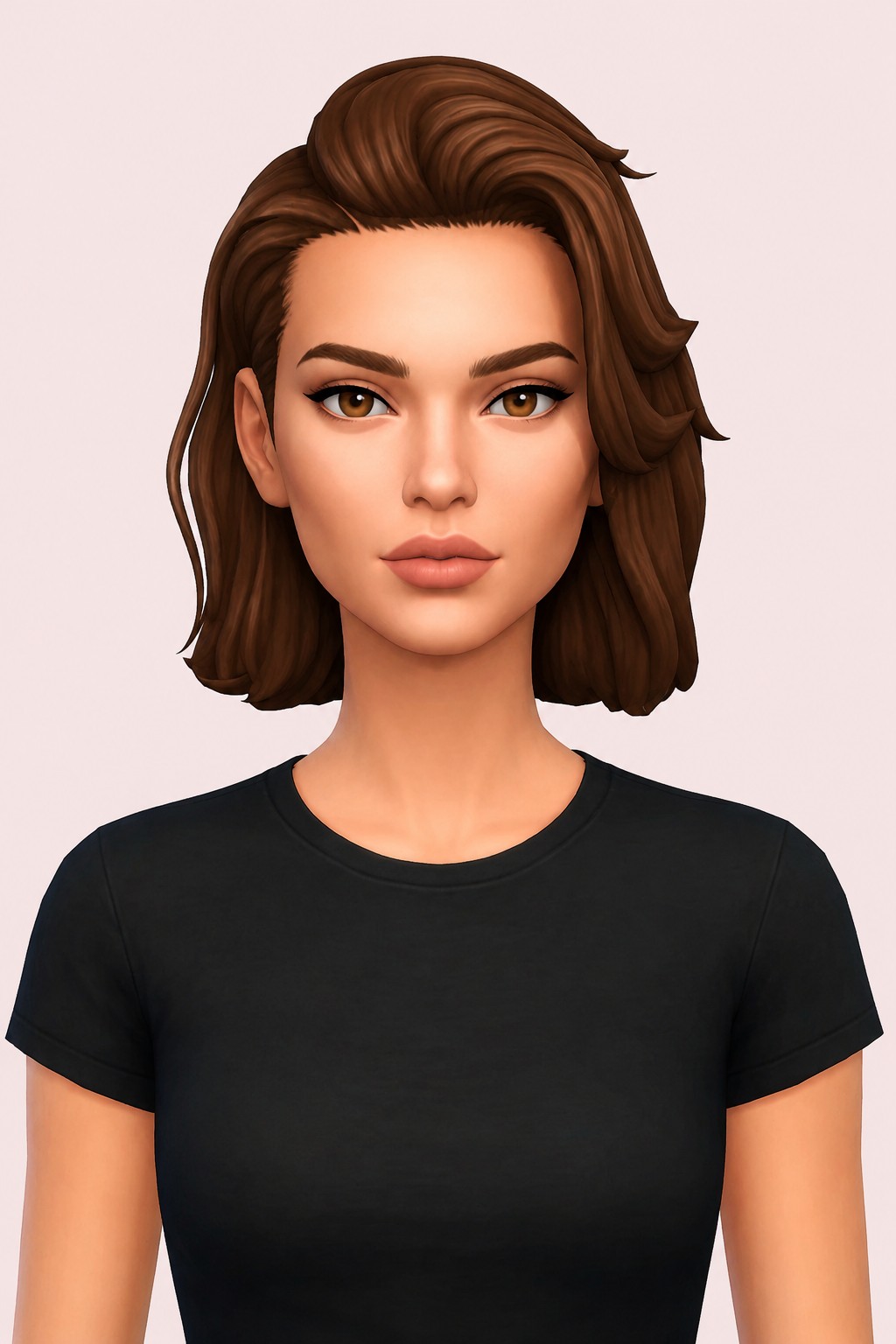 wildflower hair custom content (CC) for Sims 4 by dogsill
