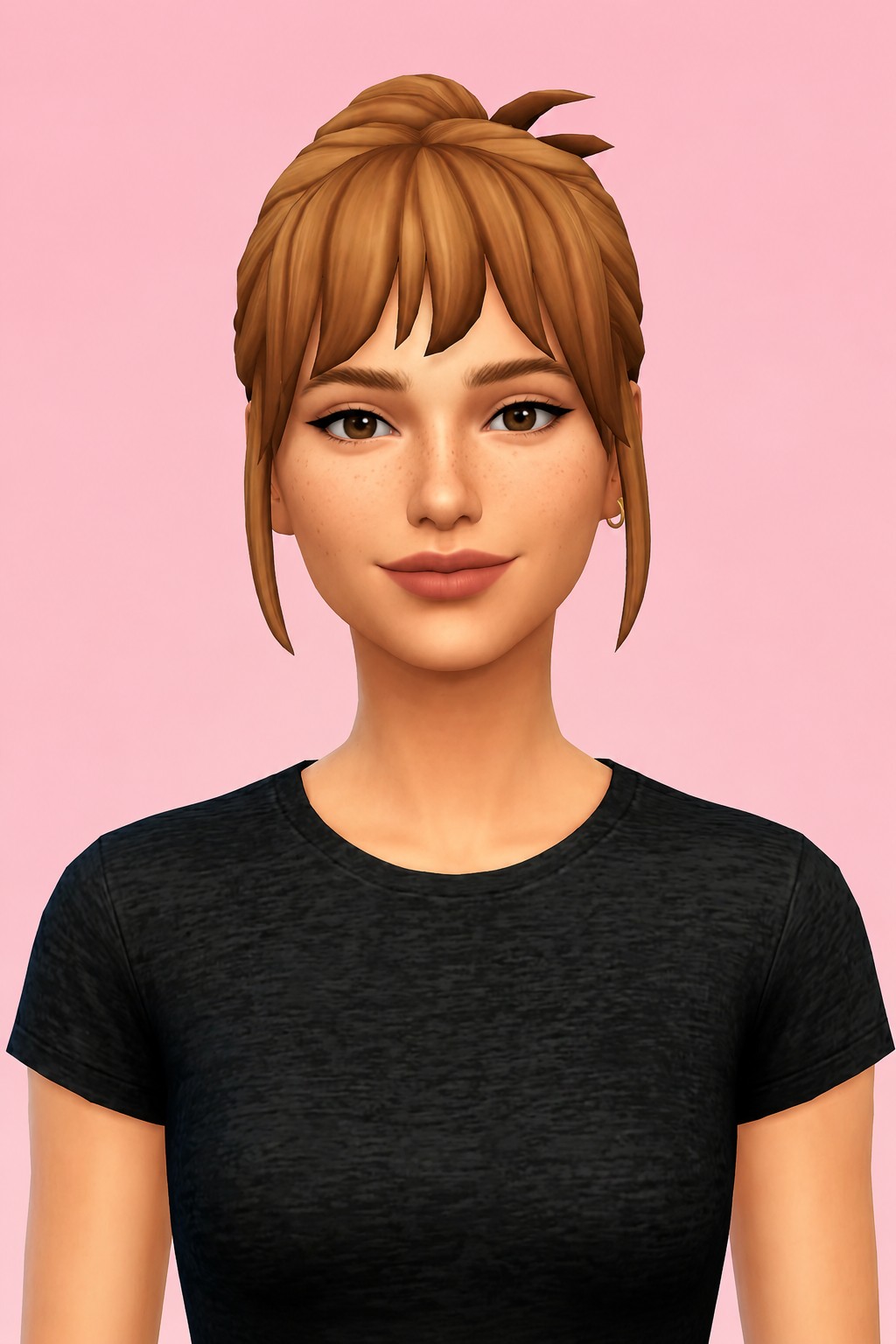 trinity bun custom content (CC) for Sims 4 by dogsill