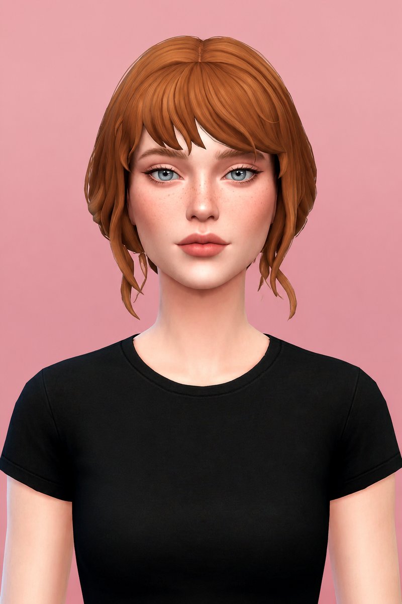 felicity bun custom content (CC) for Sims 4 by dogsill