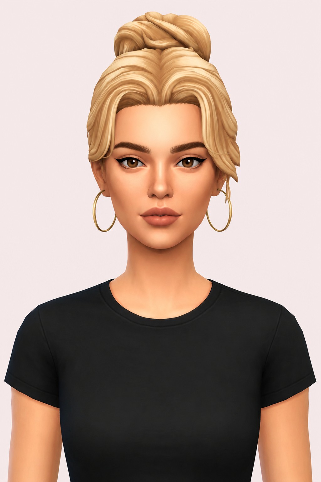 flowers bun custom content (CC) for Sims 4 by dogsill