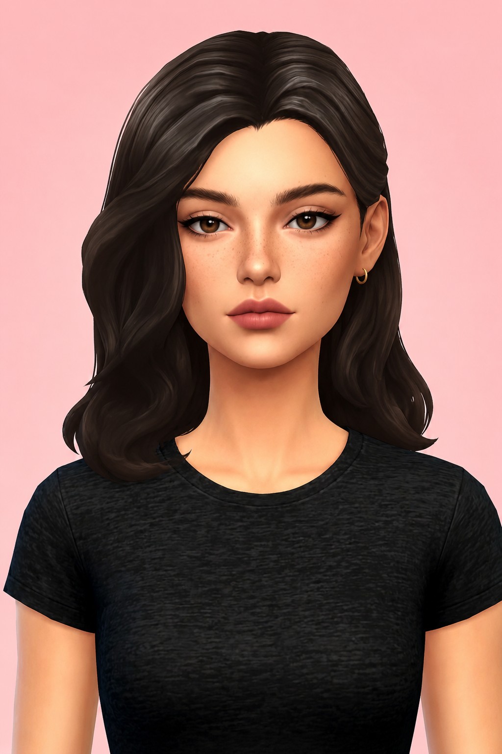 jeorgia hair custom content (CC) for Sims 4 by dogsill