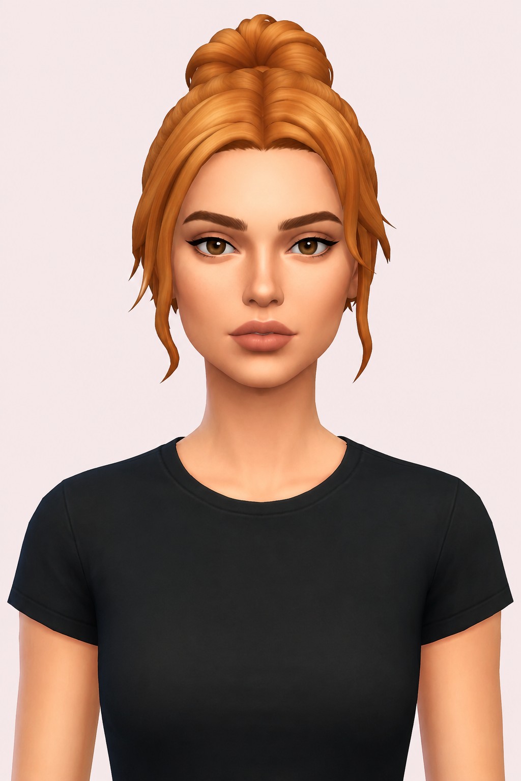 meera bun custom content (CC) for Sims 4 by dogsill