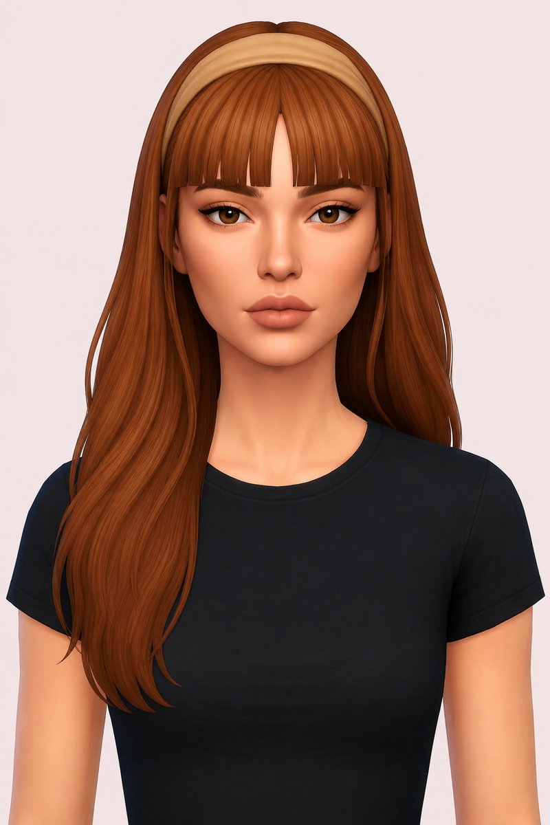 vera hair custom content (CC) for Sims 4 by dogsill