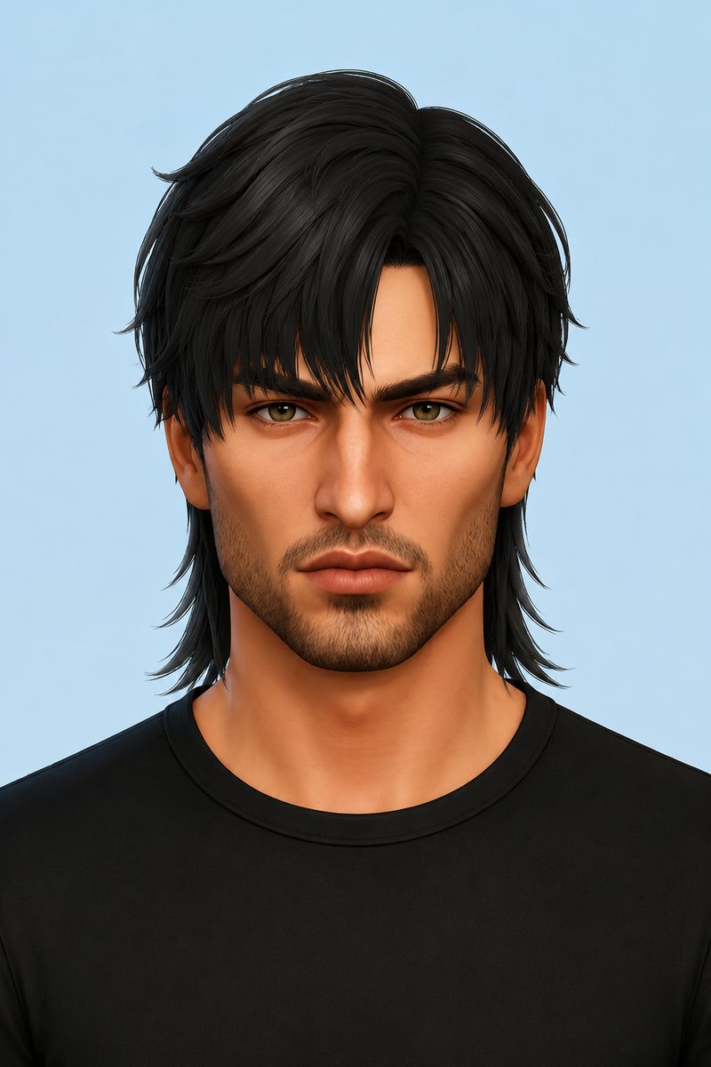 Zayne Hair custom content (CC) for Sims 4 by johnnysims