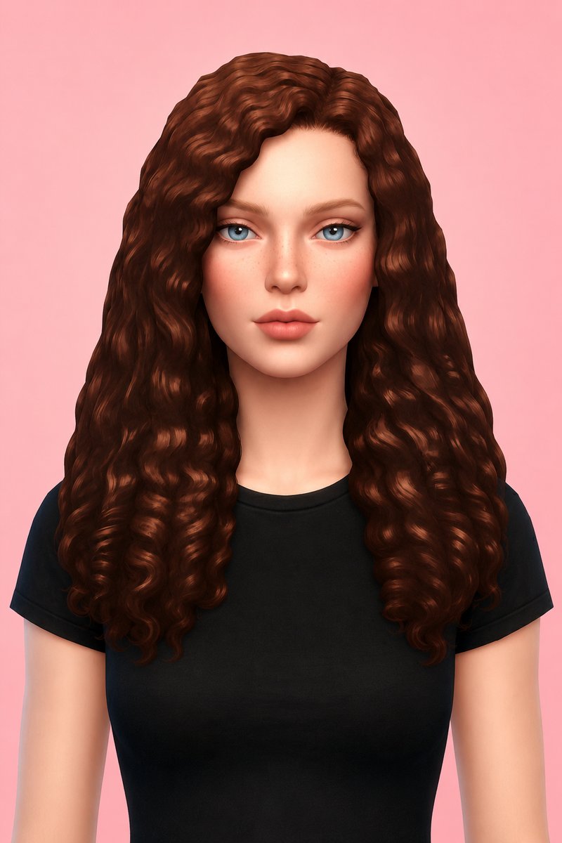 emery hair custom content (CC) for Sims 4 by dogsill