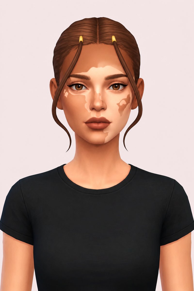 kanna braids custom content (CC) for Sims 4 by dogsill