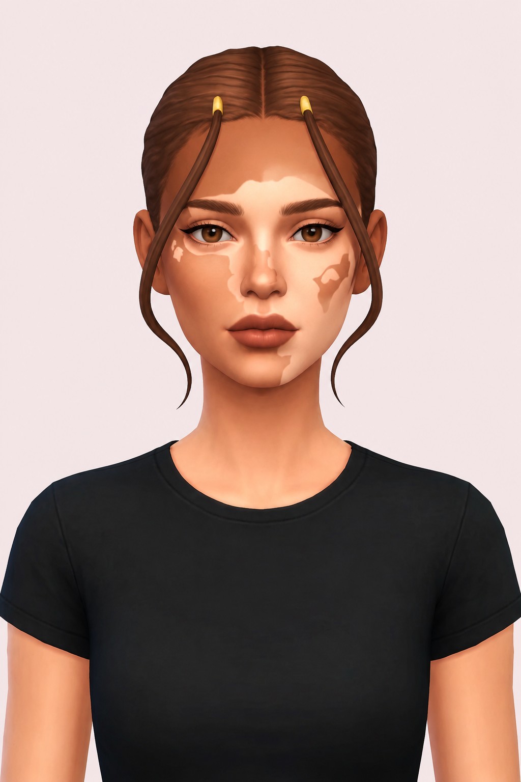 kanna braids custom content (CC) for Sims 4 by dogsill
