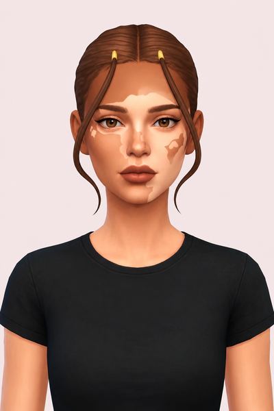 kanna braids custom content (CC) for Sims 4 by dogsill