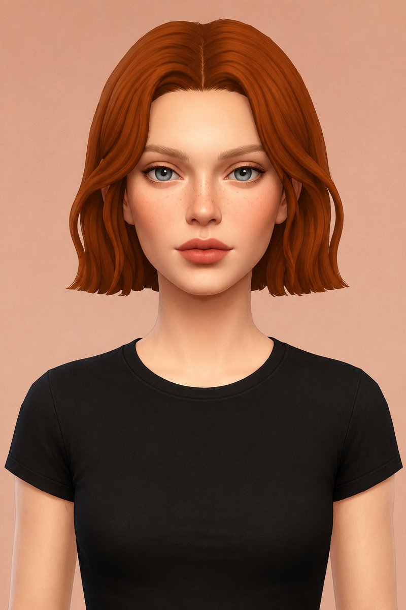 willow hairs custom content (CC) for Sims 4 by dogsill