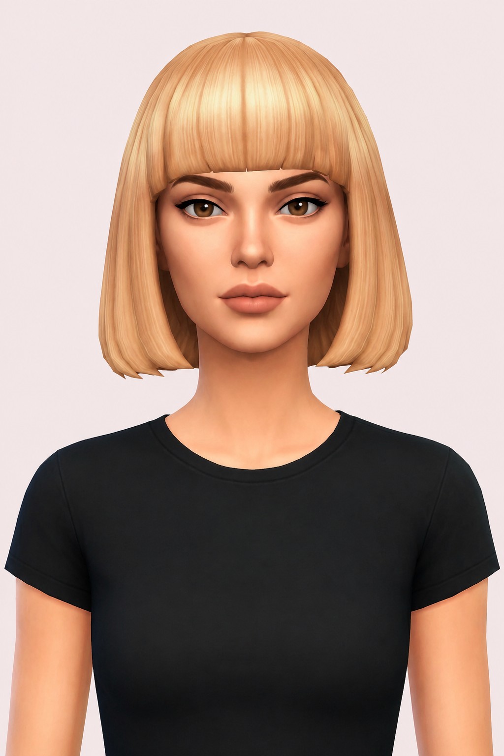 dakota hair custom content (CC) for Sims 4 by dogsill