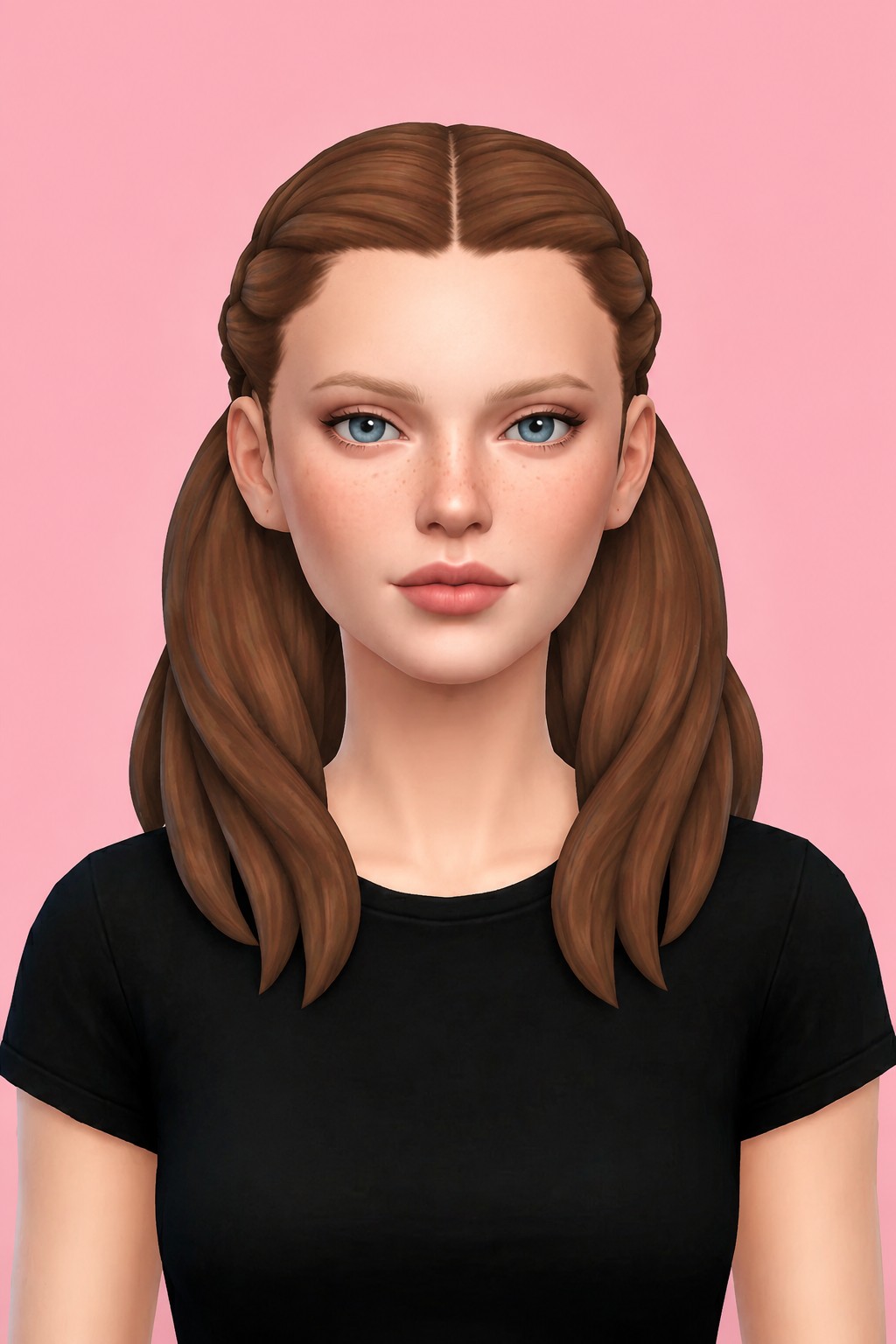 lennon hair custom content (CC) for Sims 4 by dogsill