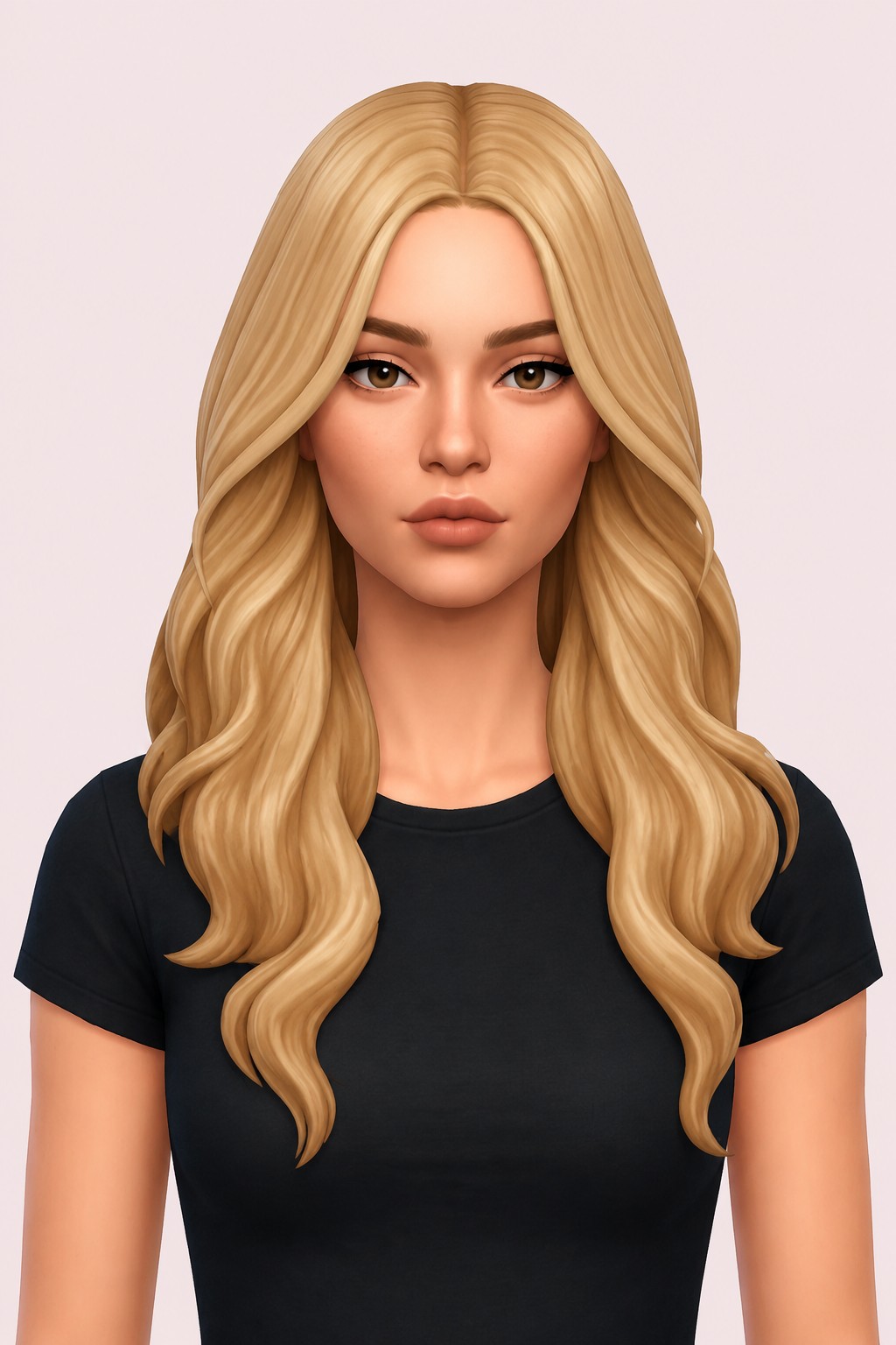 cassie hair custom content (CC) for Sims 4 by dogsill