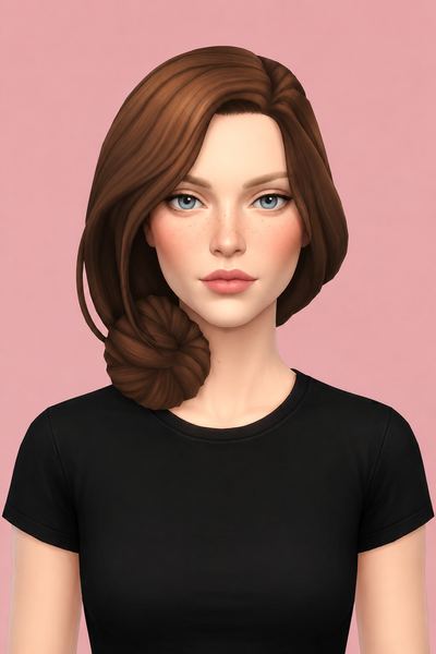 venus bun custom content (CC) for Sims 4 by dogsill