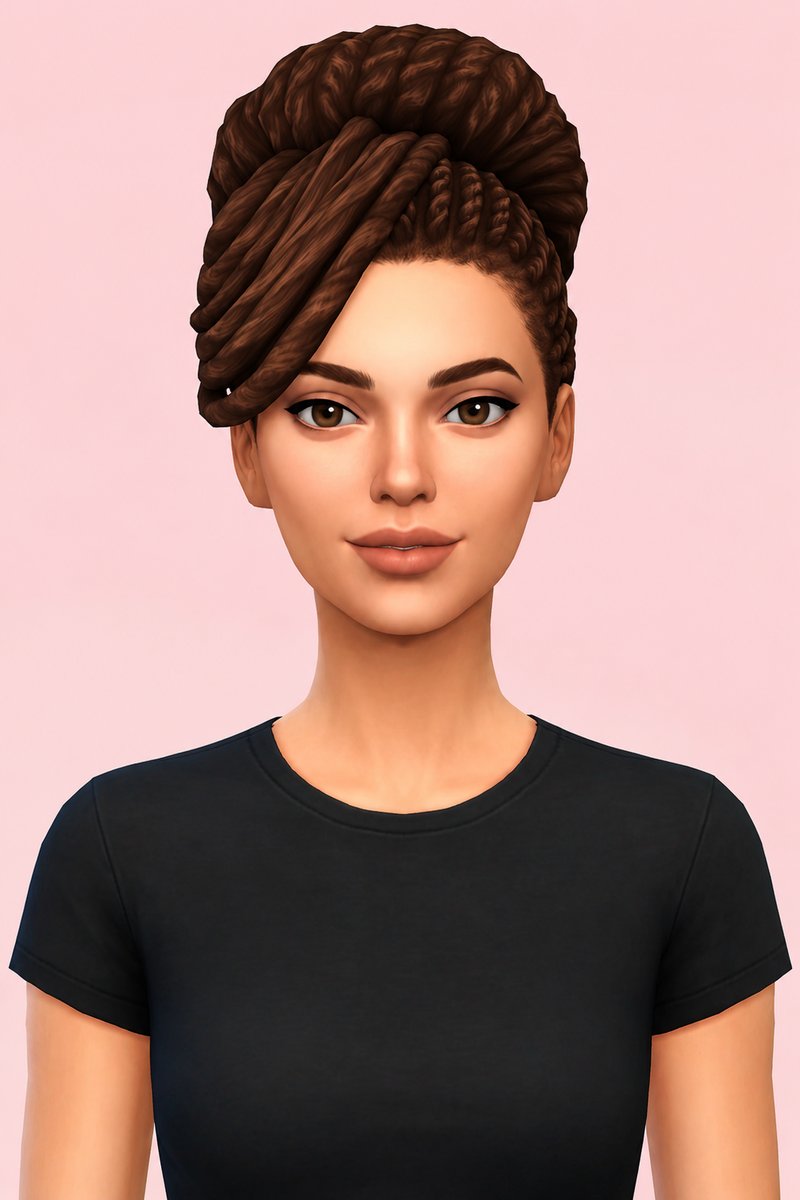Caitlyn Hair custom content (CC) for Sims 4 by dogsill