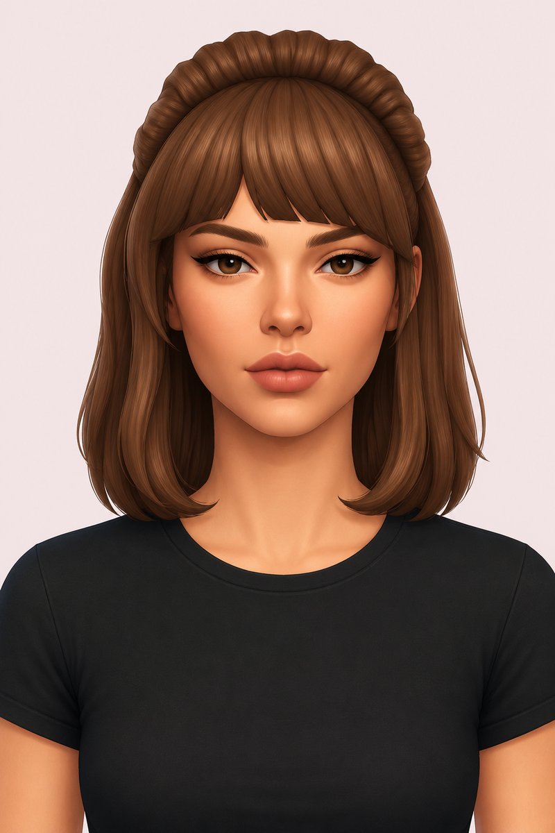ingrid hairs custom content (CC) for Sims 4 by dogsill