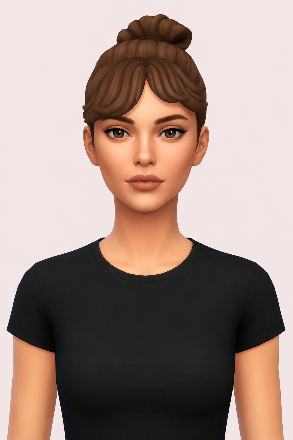 renee bun custom content (CC) for Sims 4 by dogsill