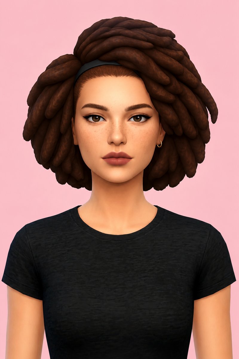 carter hair custom content (CC) for Sims 4 by dogsill