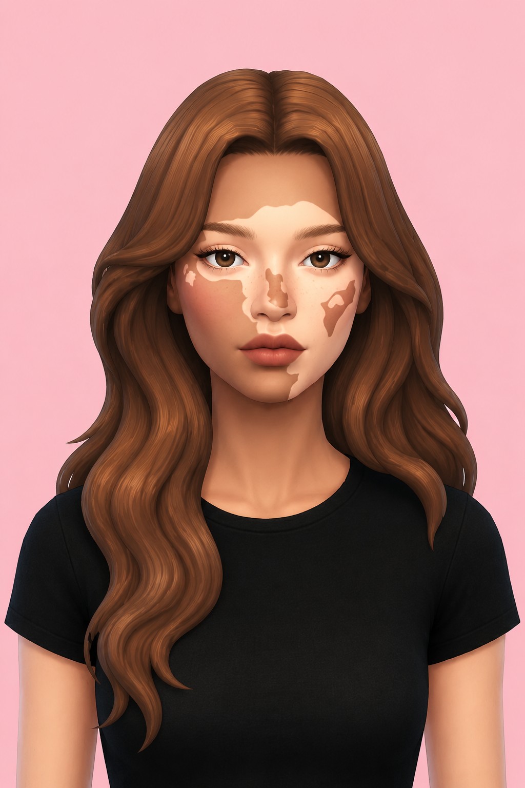 bella hair custom content (CC) for Sims 4 by dogsill