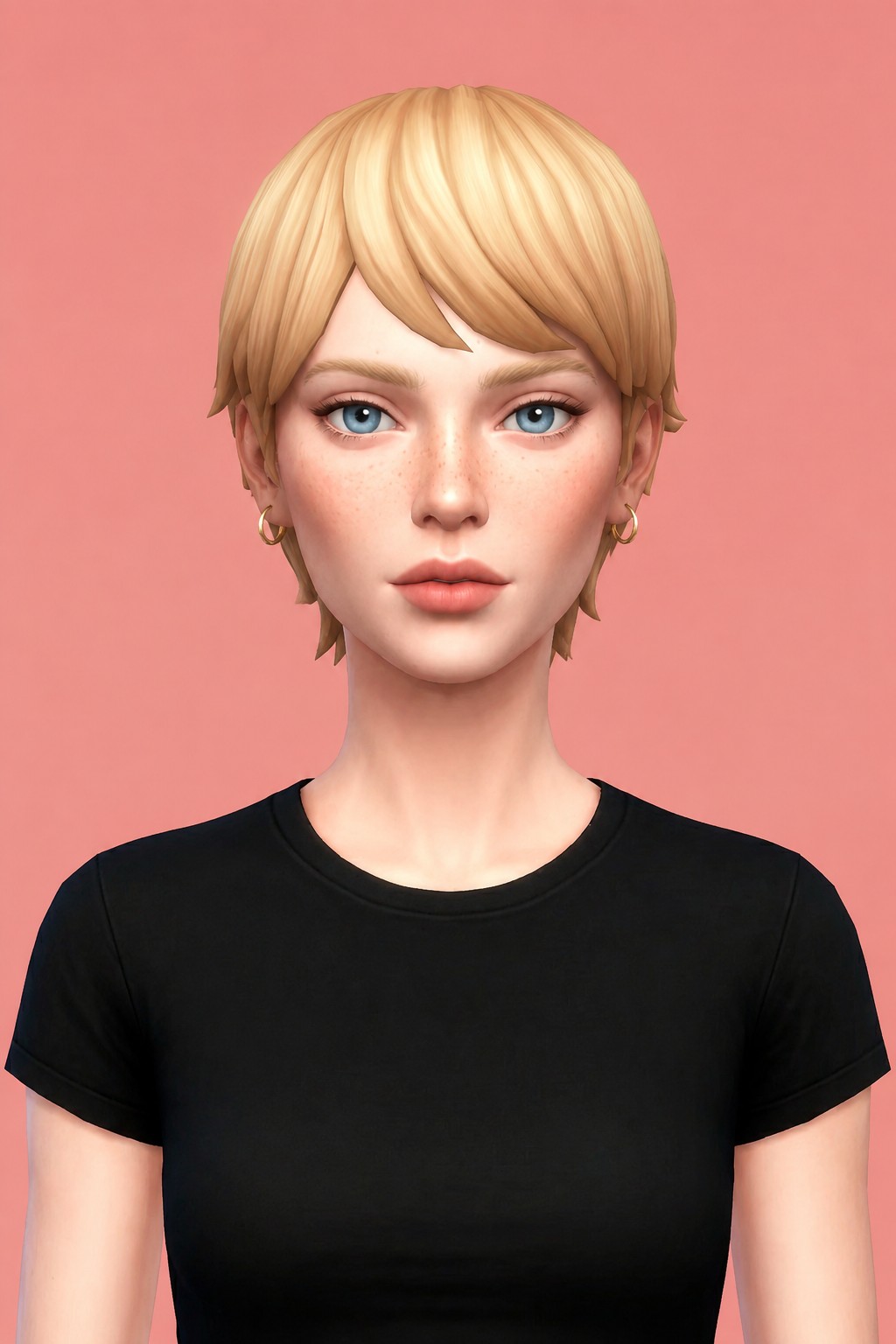 cameron hair custom content (CC) for Sims 4 by dogsill