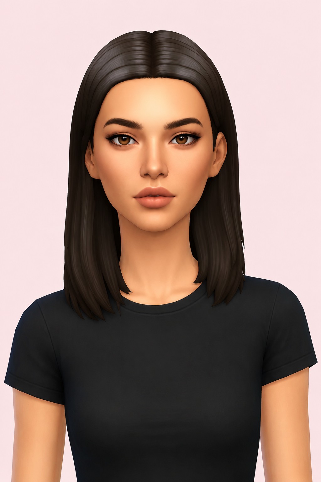 olivia hair custom content (CC) for Sims 4 by dogsill