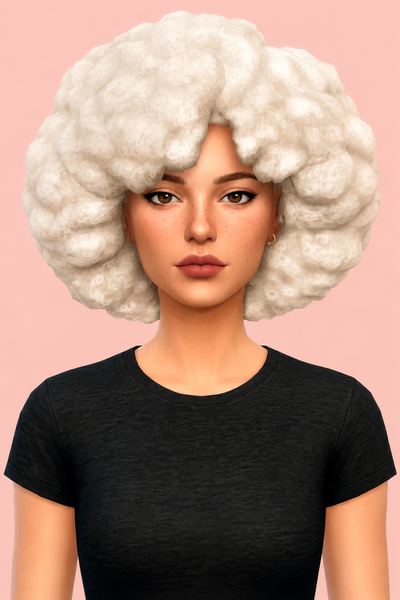 alana hair custom content (CC) for Sims 4 by dogsill