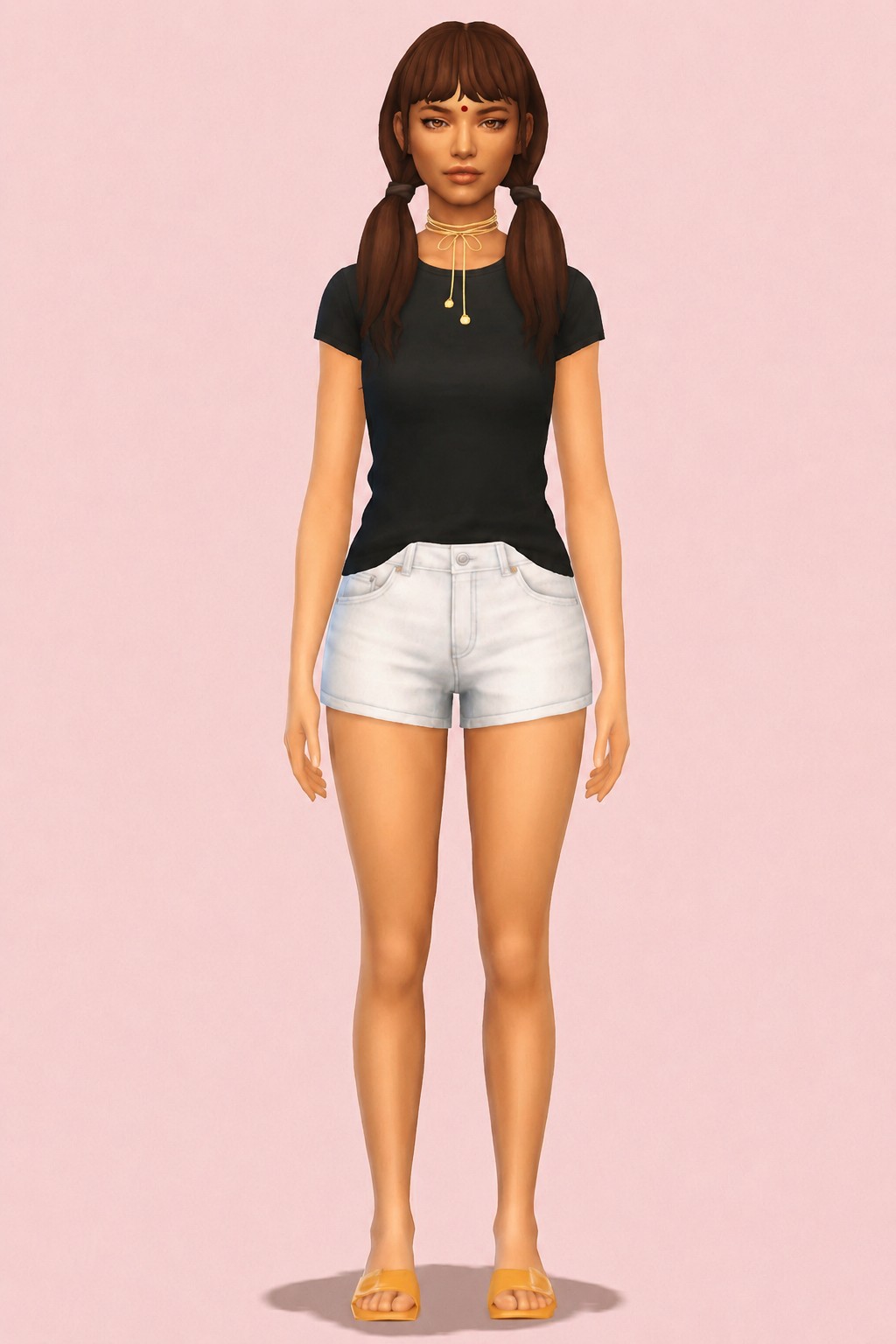 abba pigtails custom content (CC) for Sims 4 by dogsill