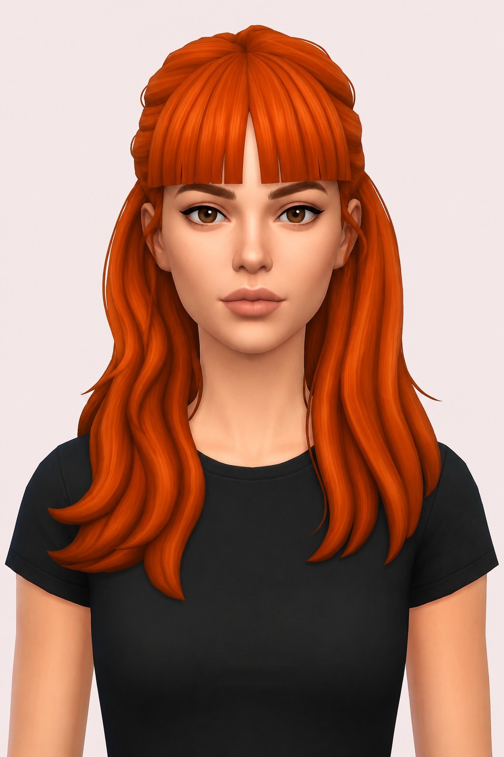 riley hair custom content (CC) for Sims 4 by dogsill
