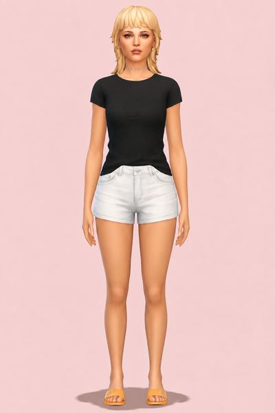 miley mullet custom content (CC) for Sims 4 by dogsill