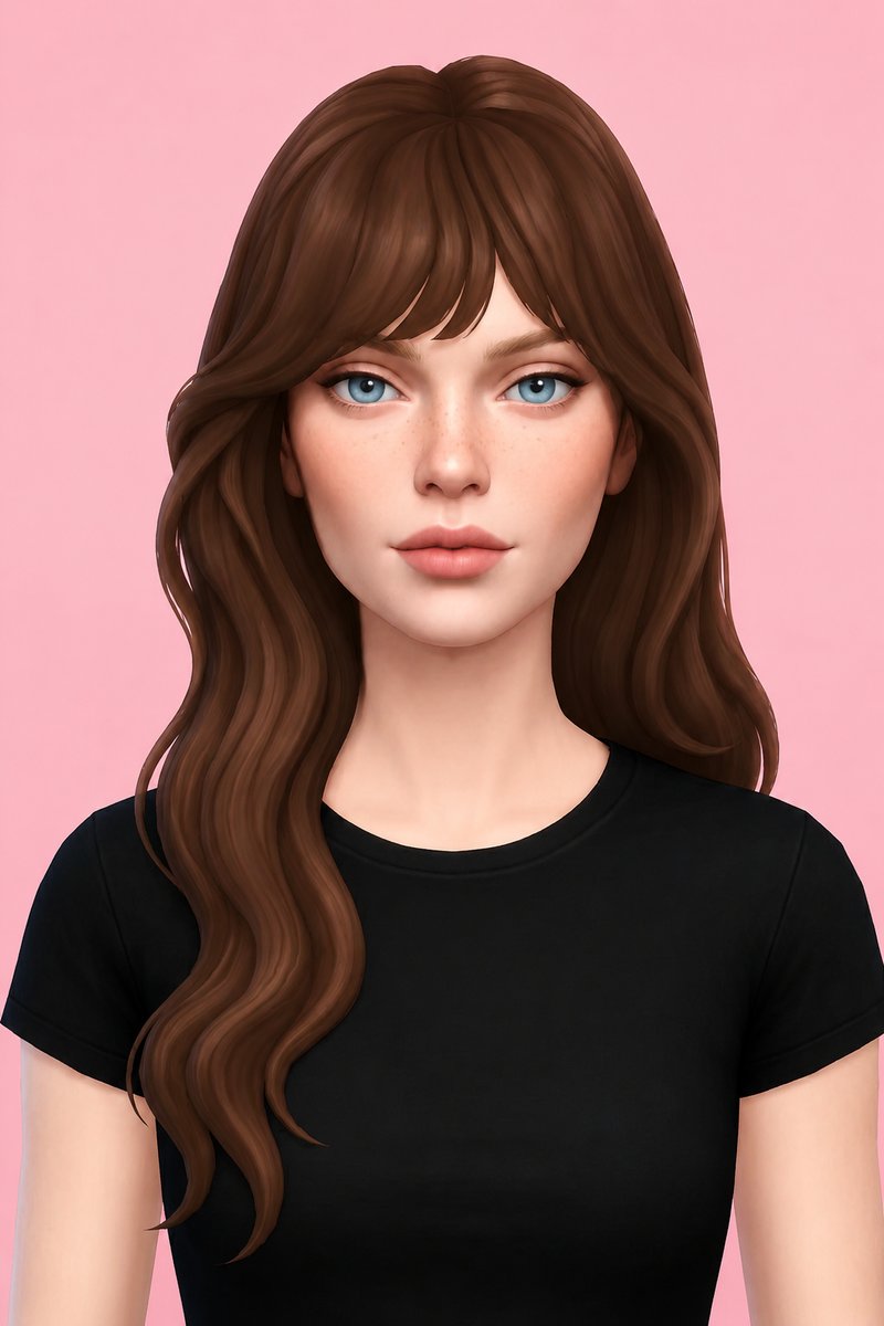 valentina hair custom content (CC) for Sims 4 by dogsill