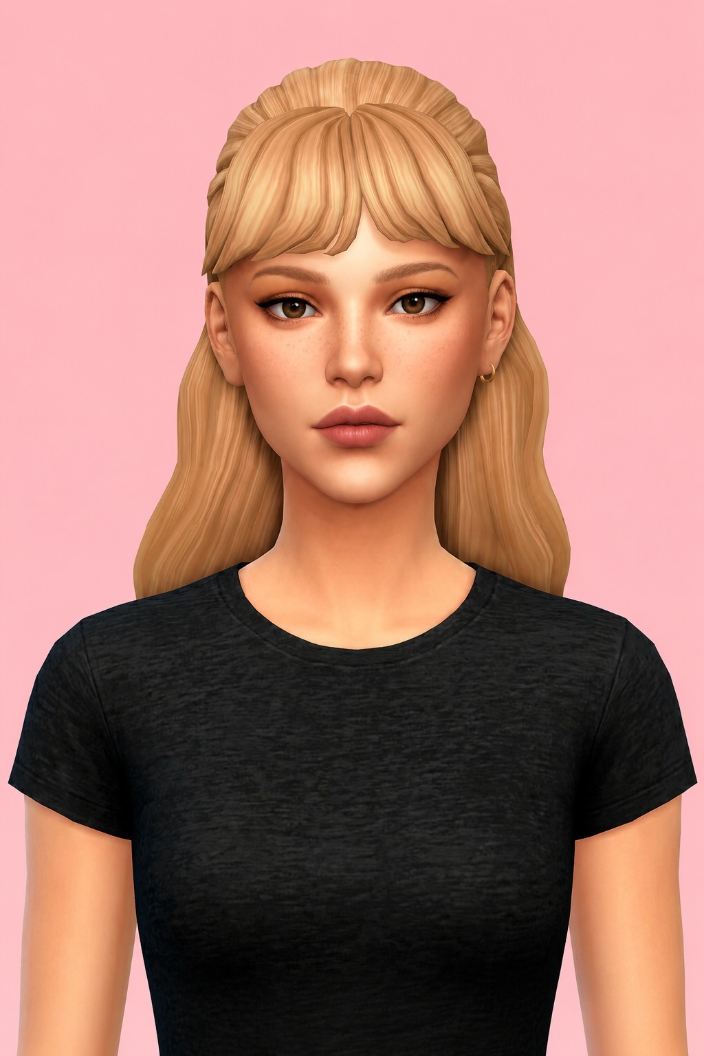 sammie hair custom content (CC) for Sims 4 by dogsill