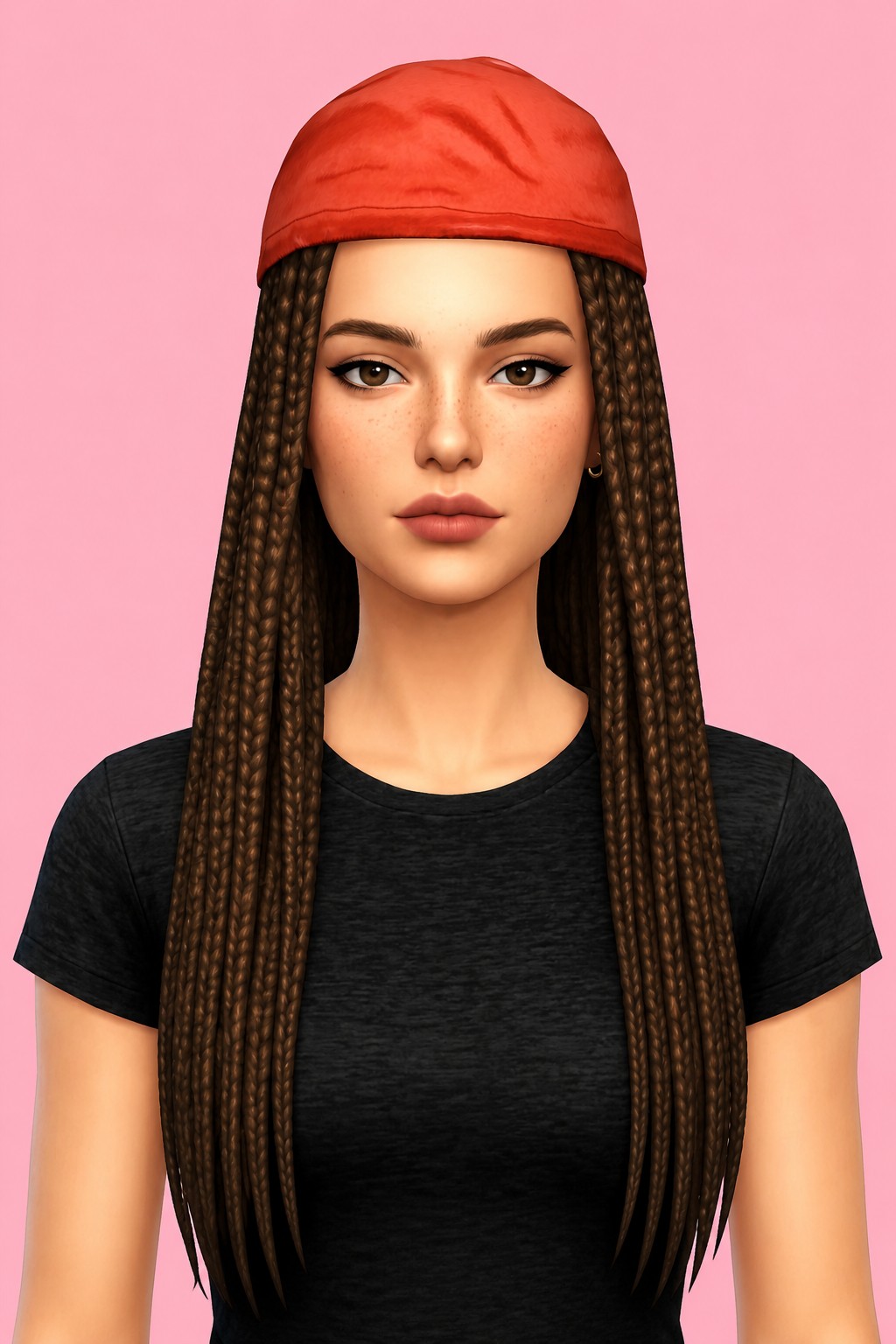 safiya hair custom content (CC) for Sims 4 by dogsill