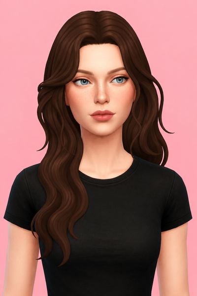 paisley hair custom content (CC) for Sims 4 by dogsill