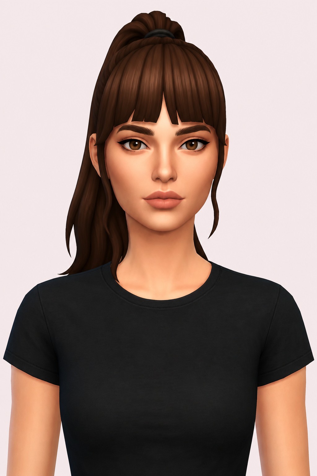 joy ponytail custom content (CC) for Sims 4 by dogsill
