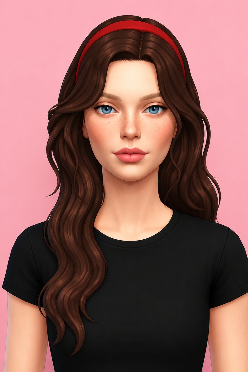 holly hair custom content (CC) for Sims 4 by dogsill