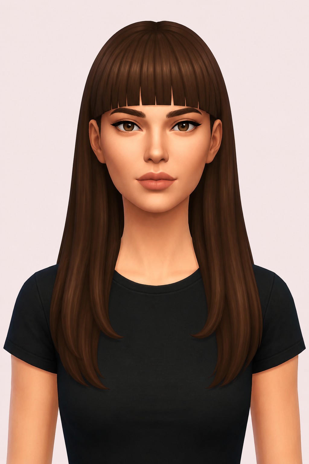 amelie hair custom content (CC) for Sims 4 by dogsill