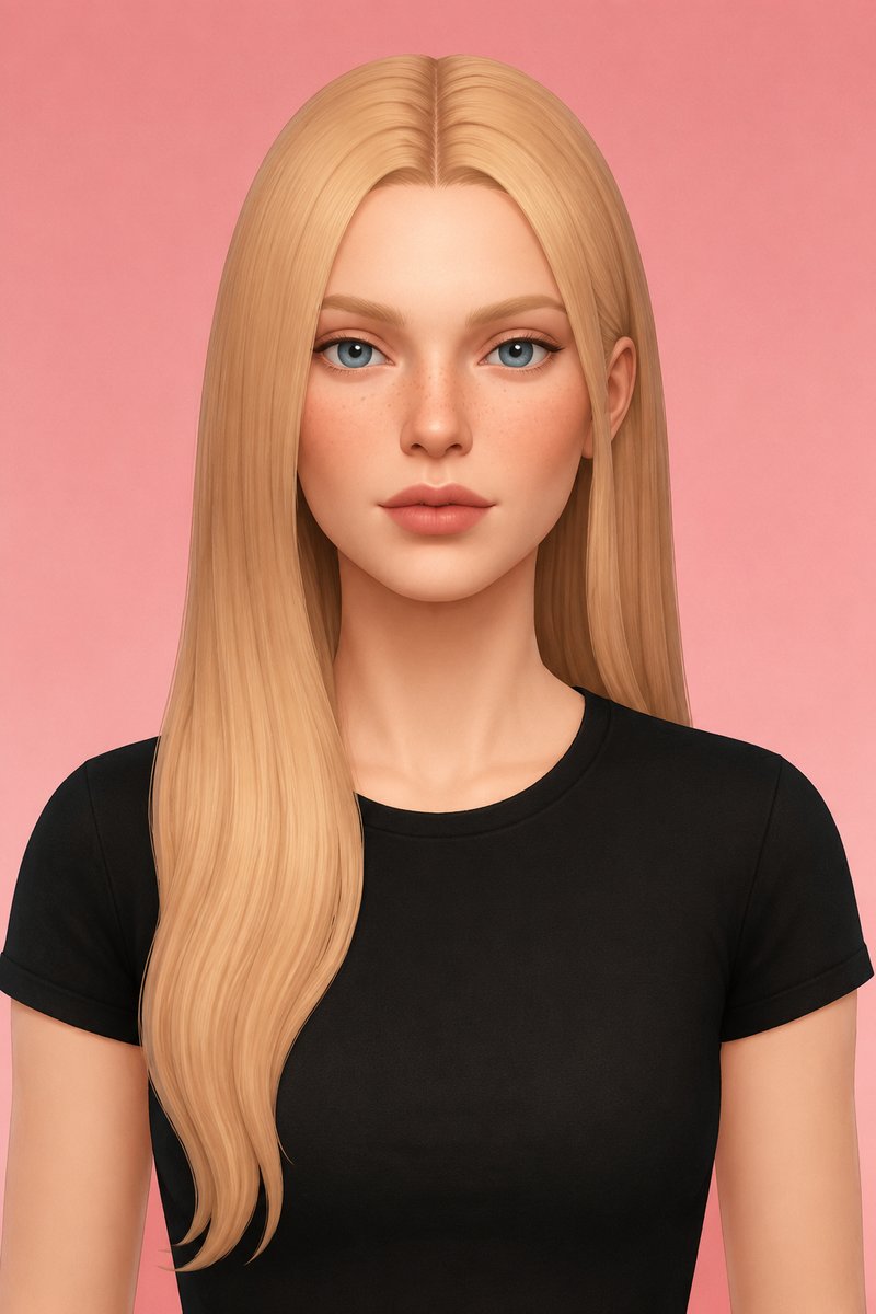 sonja hair custom content (CC) for Sims 4 by dogsill